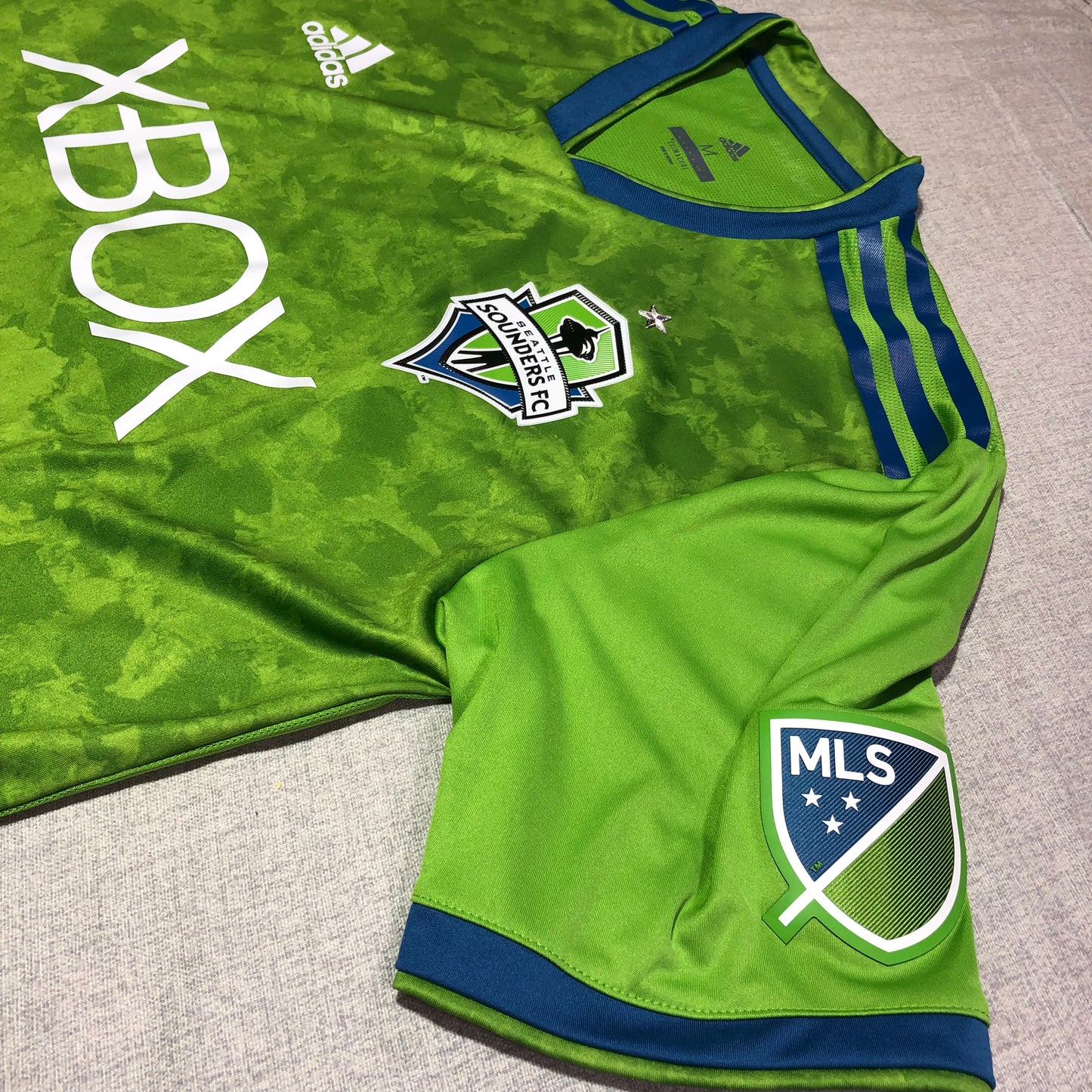 Seattle Sounders Jersey Mens M 2018 Authentic Rave Green MLS Football Soccer Kit