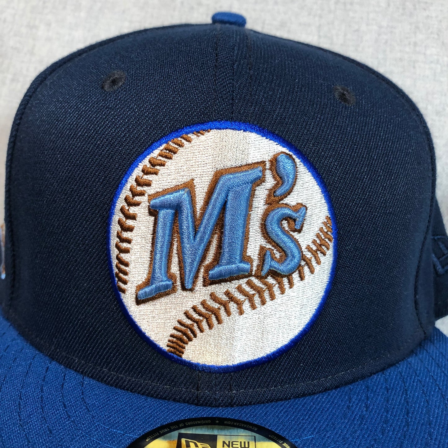 Seattle Mariners Hat Size 7 3/4 New Era 59FIFTY Embroidered Retro M's Logo NEW