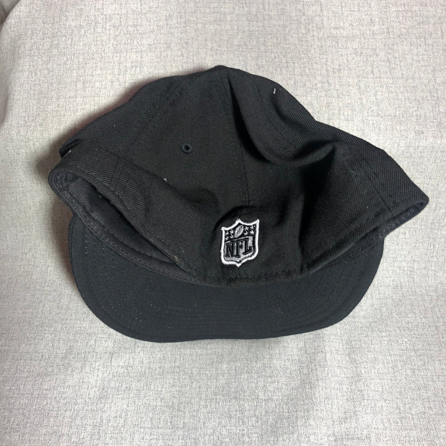 Seattle Seahawks Hat Fitted 7 3/8 New Era NFL Hat 59FIFTY Black Wool