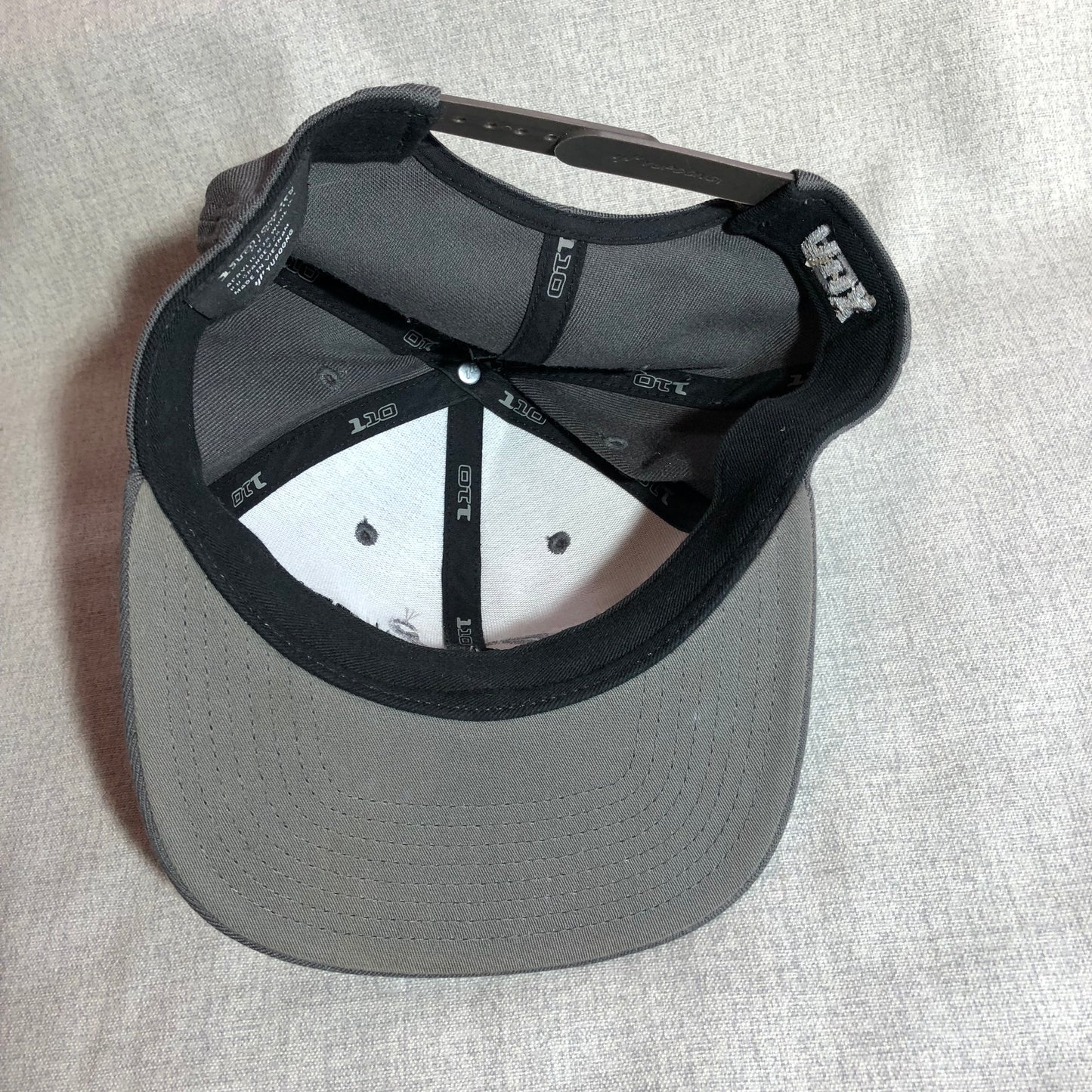 Addicted Fishing Hat Gray Adjustable Snapback Acrylic Cap